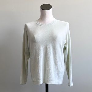Eileen Fisher Linen Round Neck Pullover Sweater Mint Green Size S